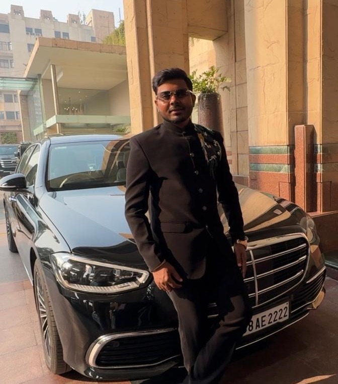 Divyanshu Verma with Mercedes